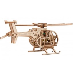 Drewniane puzzle mechaniczne 3D Wooden.City - Helikopter