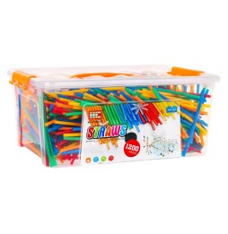 Construction Straws 1200 Pieces – Creative Block Set