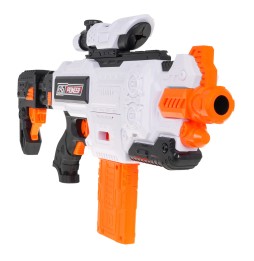 Fast Pioneer White Rifle - Semi-Automatic for Kids