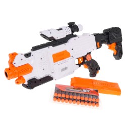 Fast Pioneer White Rifle - Semi-Automatic for Kids