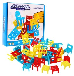 Skill Game Tower of Chairs for Kids and Adults