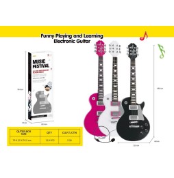 Pink Guitar Set with Microphone for Kids