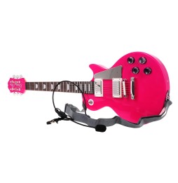 Pink Guitar Set with Microphone for Kids