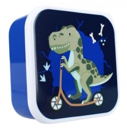 3-in-1 Dino Navy Pret Snack Box for Kids