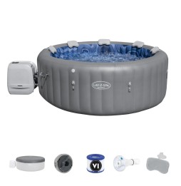 Lay-z-spa santorini smart hydrojet pro jacuzzi bestway