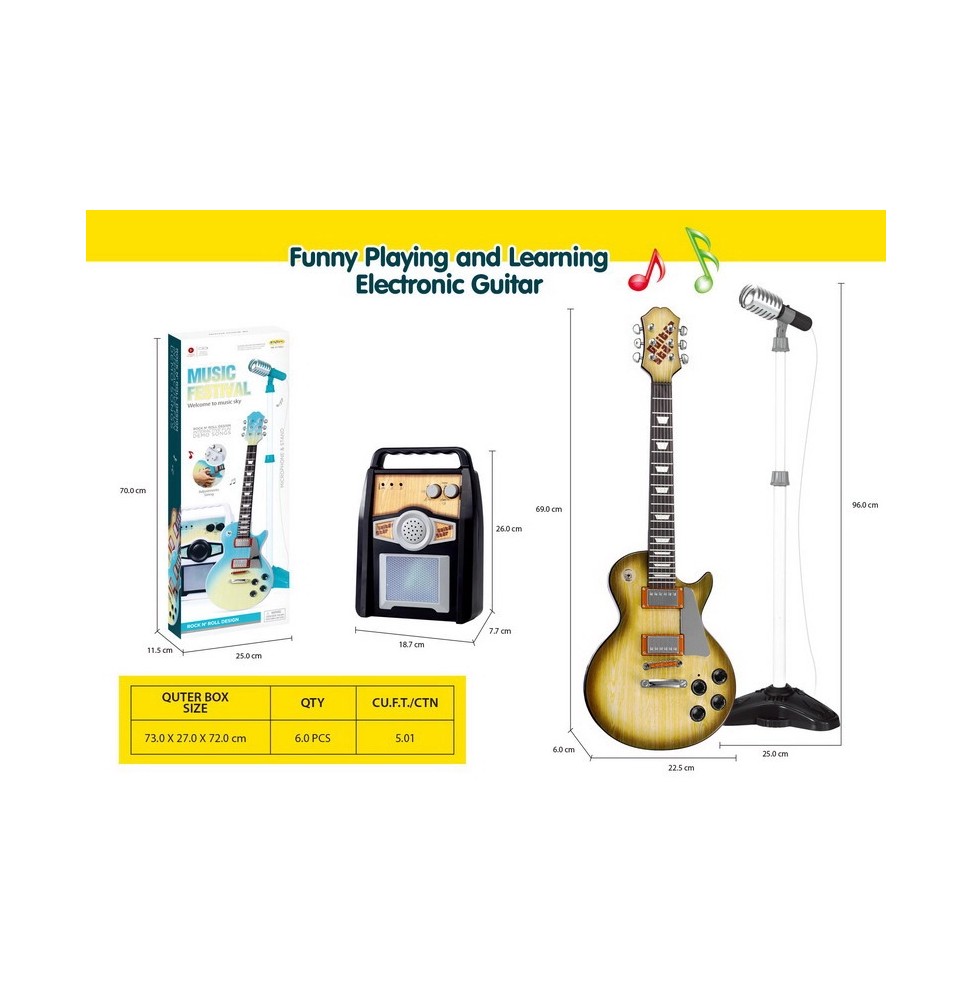 Guitar and Amplifier Set for Kids 3+