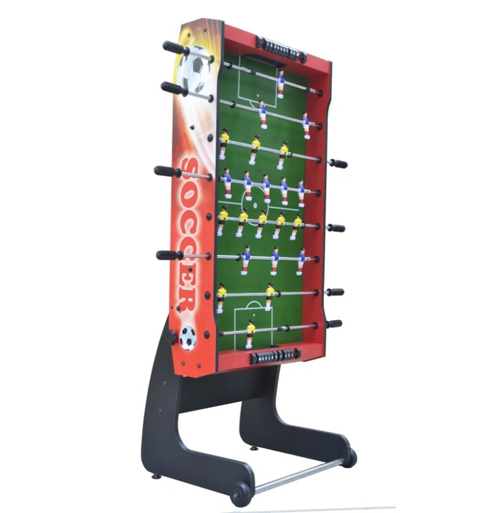 Red Foosball Table for Kids and Adults, MDF