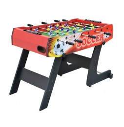 Red Foosball Table for Kids and Adults, MDF