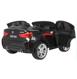 Bmw x6m xxl pentru 2 copii - negru cu telecomandă