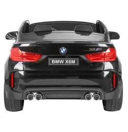 Bmw x6m xxl pentru 2 copii - negru cu telecomandă