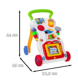 Interactive Toddler Walker with Sensory Board