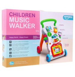 Interactive Toddler Walker with Sensory Board