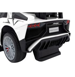 White Lamborghini Aventador SV Ride-On for Kids