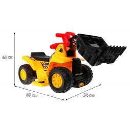 Kids Battery-Powered Excavator with Helmet and Scoop