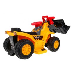 Buldozer electric pentru copii cu cască