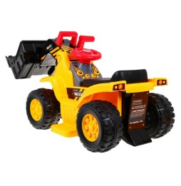 Buldozer electric pentru copii cu cască