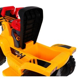 Buldozer electric pentru copii cu cască