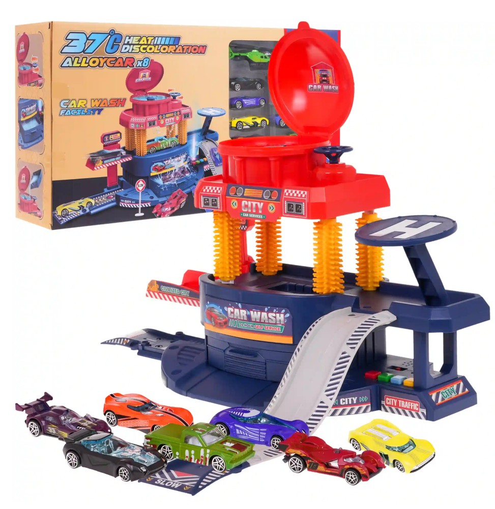 Water Car Wash with Color-Changing Cars - Kids Set