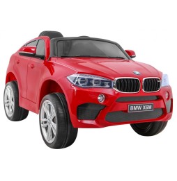 Bmw x6m elektryczne autko dla dzieci, czerwone z pilotem