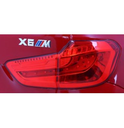 Bmw x6m elektryczne autko dla dzieci, czerwone z pilotem