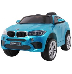 Elektryczne autko bmw x6m dla dzieci - niebieskie