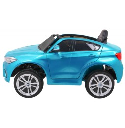 Mașină electrică BMW X6M pentru copii - albastră