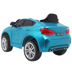 Elektryczne autko bmw x6m dla dzieci - niebieskie