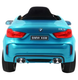 Mașină electrică BMW X6M pentru copii - albastră