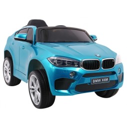 Elektryczne autko bmw x6m dla dzieci - niebieskie