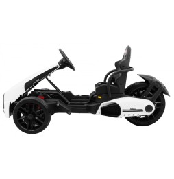 Gokart electric Bolid XR-1 pentru copii - Alb