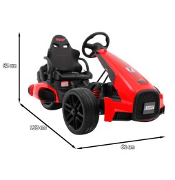 Gokart na akumulator Bolid XR-1 dla dzieci czerwony