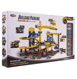 Garage with Construction Site Accessories for Kids