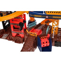 Garage with Construction Site Accessories for Kids