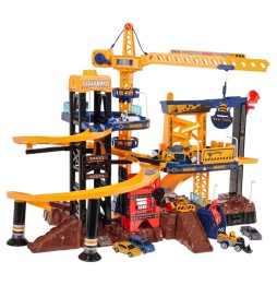 Garage with Construction Site Accessories for Kids