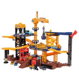 Garage with Construction Site Accessories for Kids