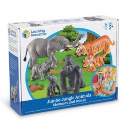 Large Jungle Animal Figurines Set - 6 pcs