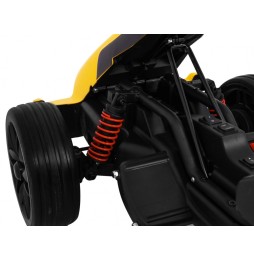 Gokart electric Bolid XR-1 galben pentru copii