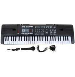 Keyboard edukacyjny dla dzieci z mikrofonem i radiem - model nr 012