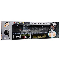 Keyboard edukacyjny dla dzieci z mikrofonem i radiem - model nr 012