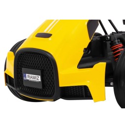 Gokart electric Bolid XR-1 galben pentru copii