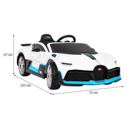 Bugatti Divo autko dla dzieci z pilotem i oświetleniem LED