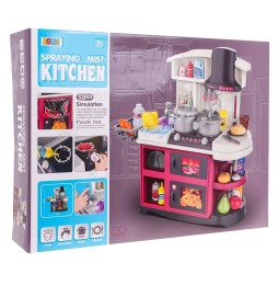 Interactive Kitchen Set for Kids with Sound and Water