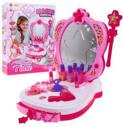 Interactive Vanity for Girls with Mirror and Accessories