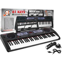 Keyboard for Kids with Microphone and Music Stand