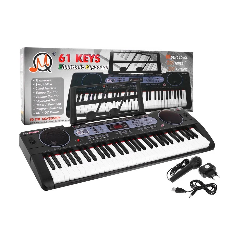 Keyboard for Kids with Microphone and Music Stand