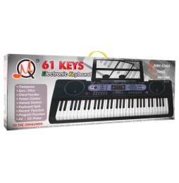 Keyboard dla dzieci z mikrofonem i stojakiem na nuty