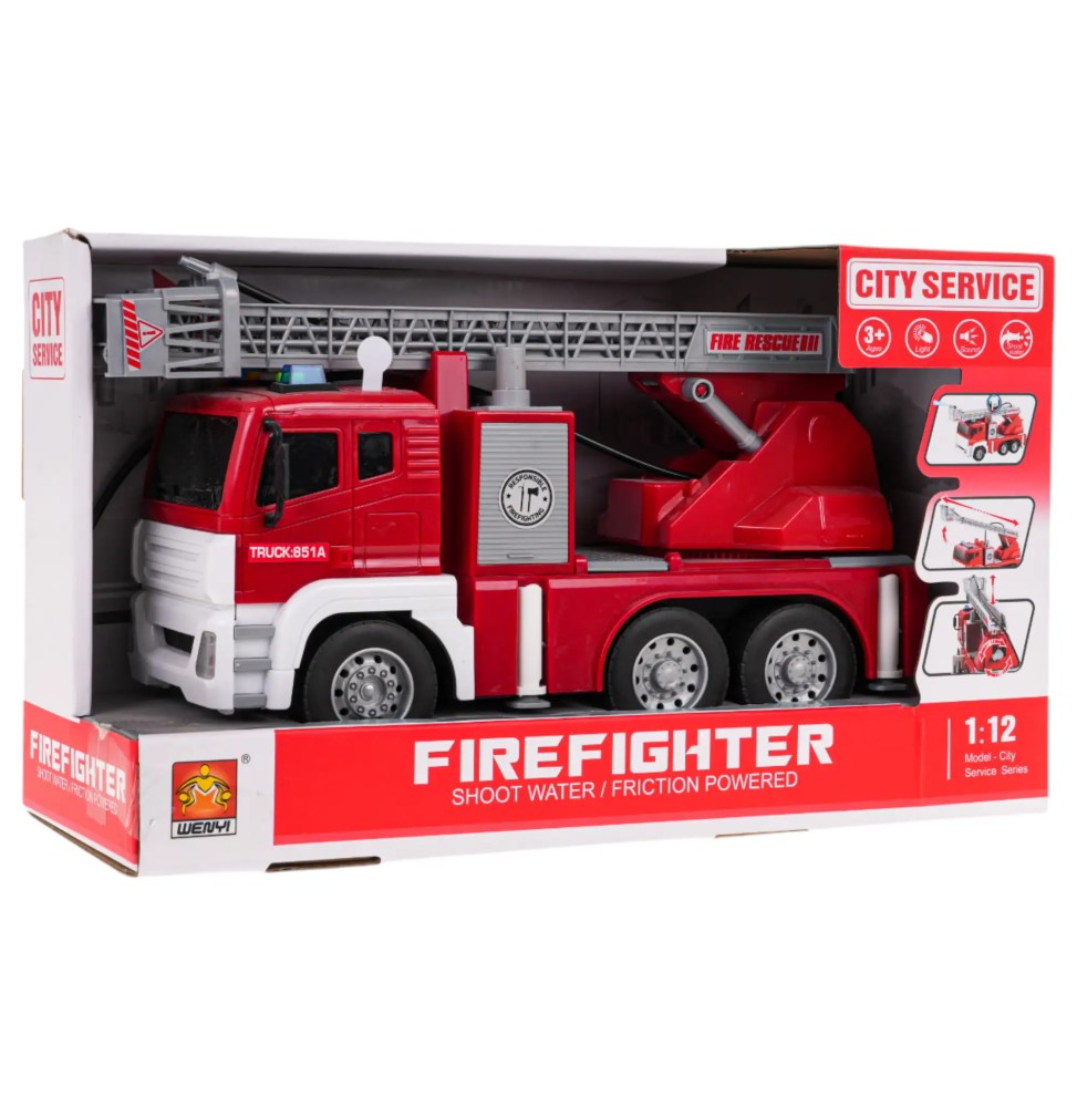 Interactive Fire Truck with Lights and Sound 1:12