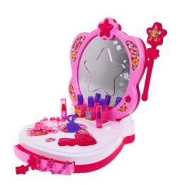 Interactive Vanity for Girls with Mirror and Accessories