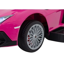 Pink Lamborghini Aventador SV Ride-On for Kids