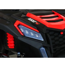 Buggy ATV STRONG Racing pentru 2 copii - roșu